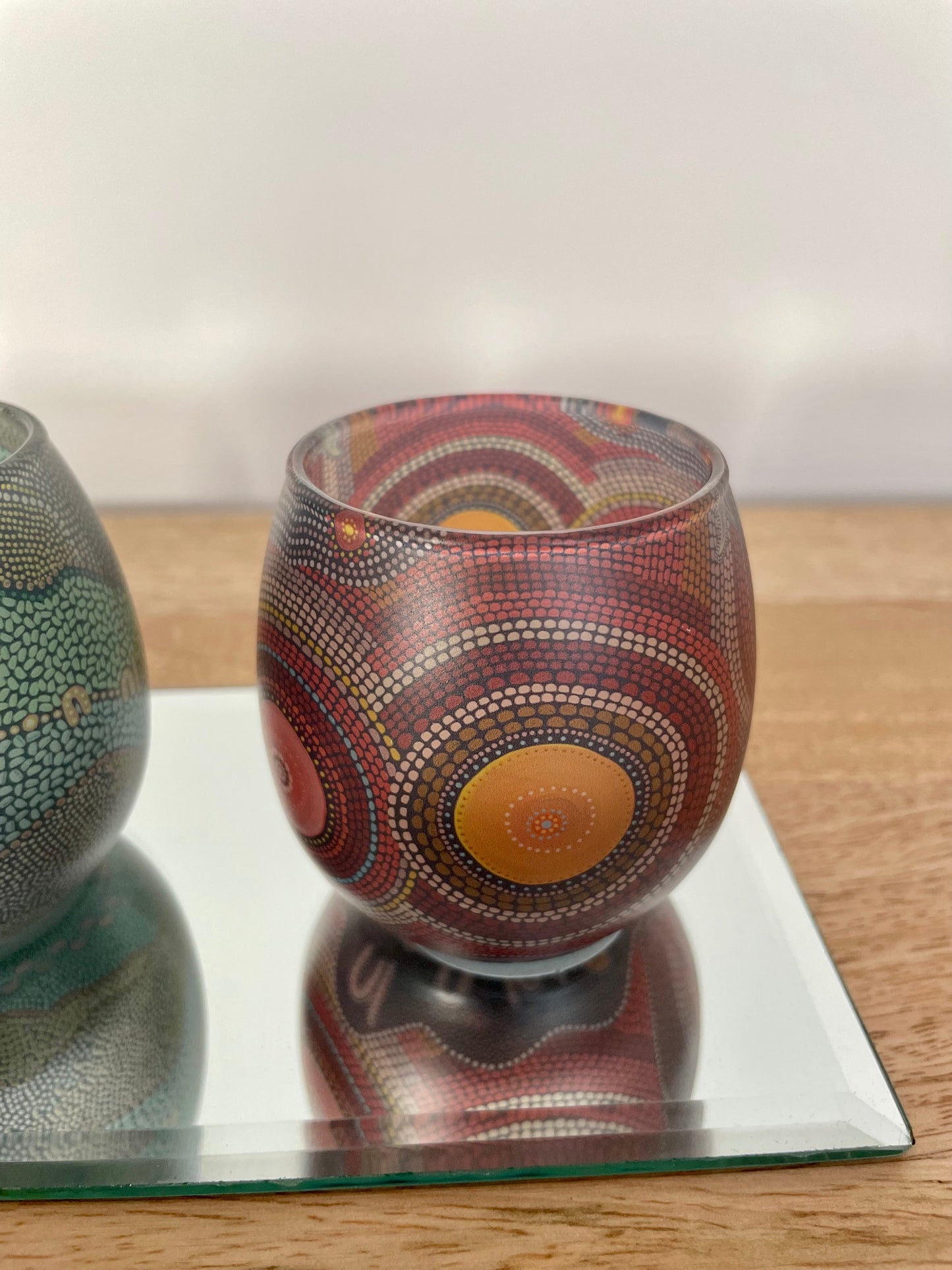 'By Meeka' Glass Tea Light Holder Set