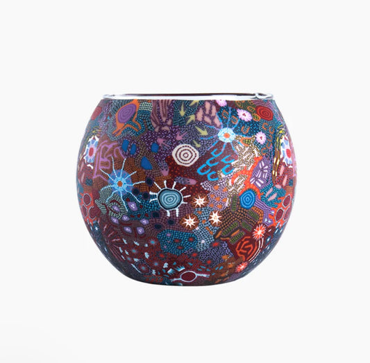 Aboriginal Women's Ceremony Tealight Candle Holder
